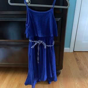 Girl’s pretty blue dress